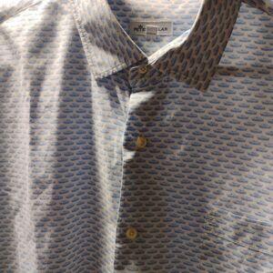 Peter Miller Men's Blue Truck Patterned Shirt Size XXL
